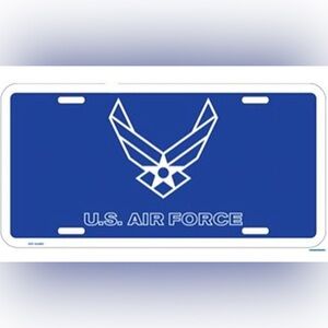 US Air Force Military Engraved License Plate Tag